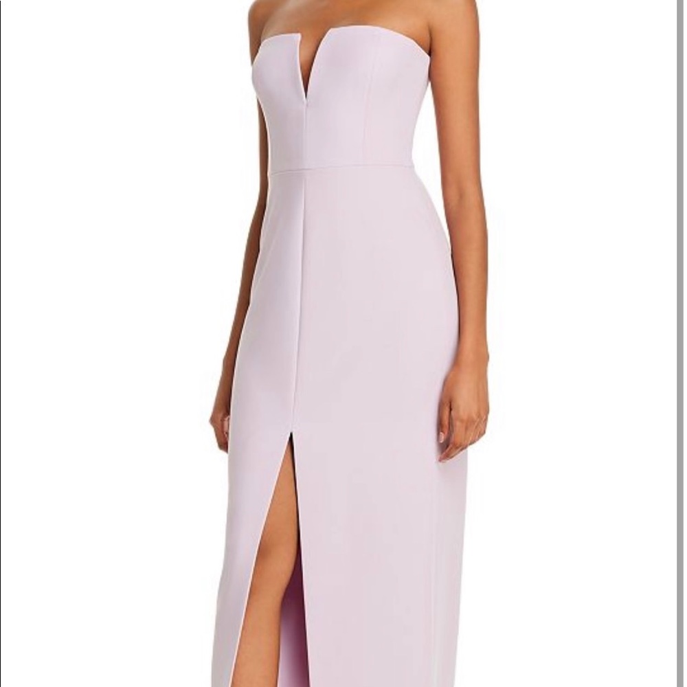 BCBGMaxAzria lilac gown